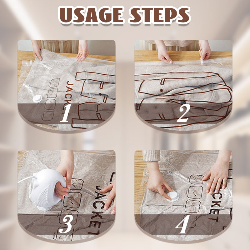 🧥Hanging Vacuum Storage Bags – Hanging Design for Wardrobe, Air Vacuum Compression, Waterproof Dustproof & Space-Saving 🧹