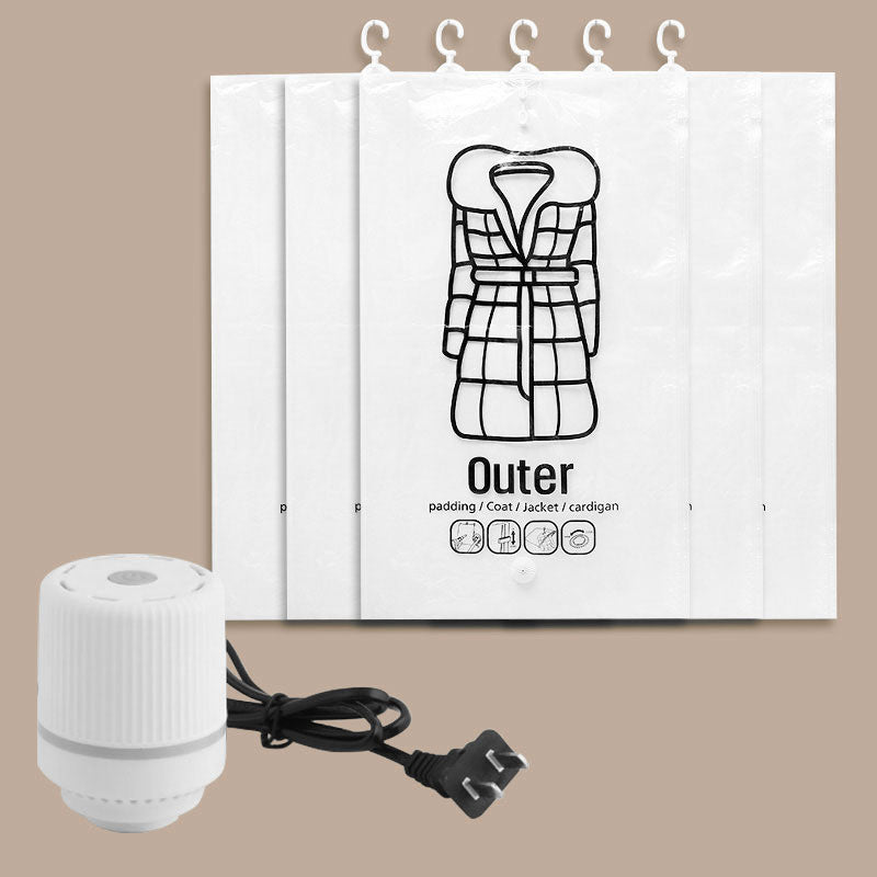 🧥Hanging Vacuum Storage Bags – Hanging Design for Wardrobe, Air Vacuum Compression, Waterproof Dustproof & Space-Saving 🧹
