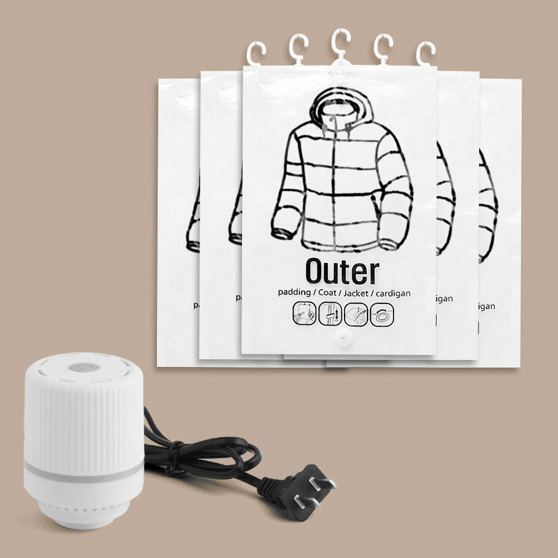 🧥Hanging Vacuum Storage Bags – Hanging Design for Wardrobe, Air Vacuum Compression, Waterproof Dustproof & Space-Saving 🧹