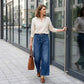 👖 Women's Casual High-Rise Wide-Leg Jeans – Tummy Control, Elongated Silhouette & All-Day Comfort 💙