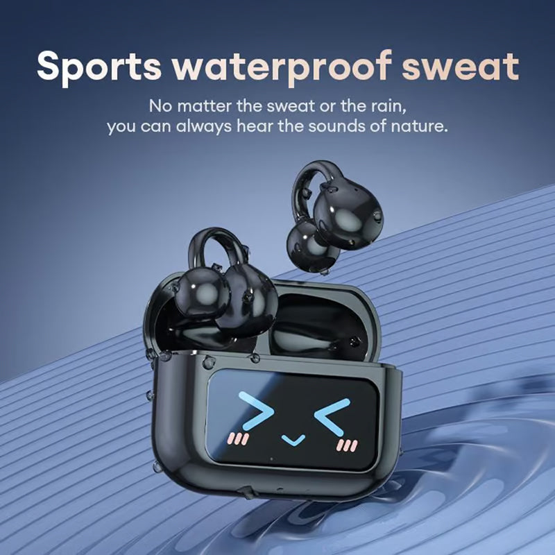 🎧💜LAST DAY - 50% off💜🔥Bone Conduction Wireless Bluetooth Ear Clip Earphones with Touch Screen