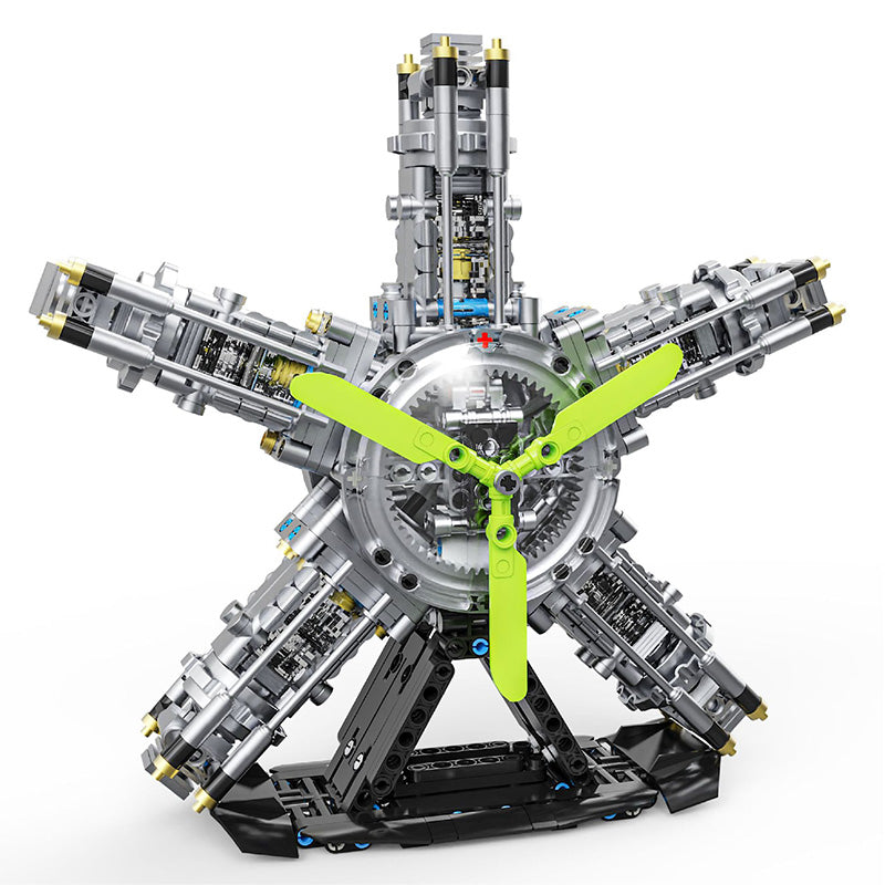Realistic Mechanical Engine Model Building Set
