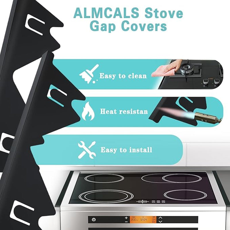🔪50% OFF! 🍳 Stainless Steel Adjustable Retractable Stove Gap Covers 🧹