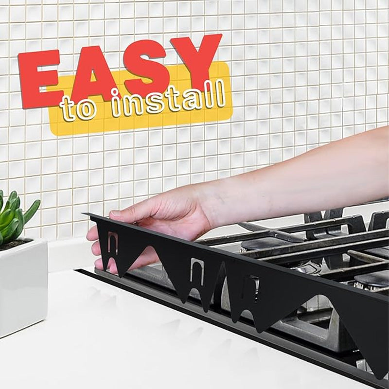 🔪50% OFF! 🍳 Stainless Steel Adjustable Retractable Stove Gap Covers 🧹