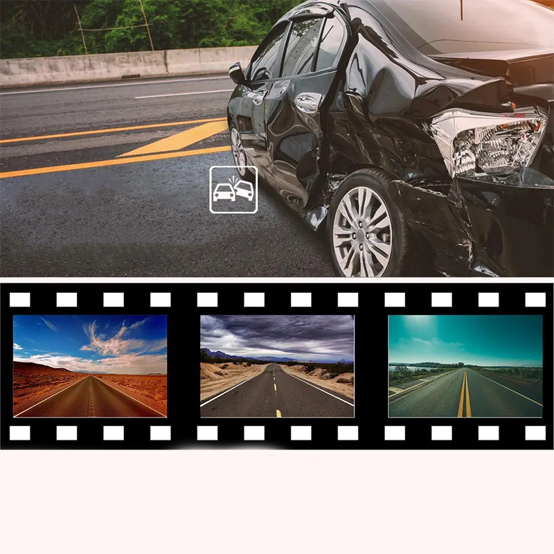 3-Channel 1080P Dash Cam with WiFi
