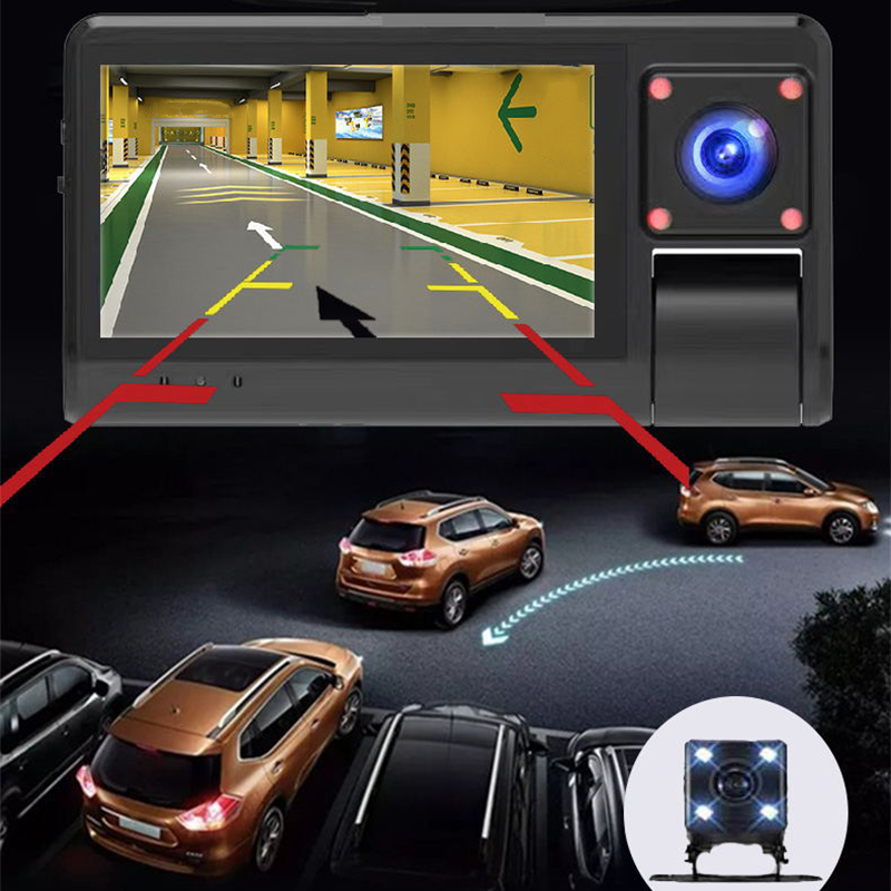 3-Channel 1080P Dash Cam with WiFi