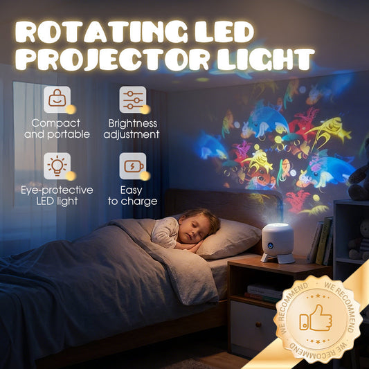 🥳2026 HOT SALE🥳💞50K+ SOLD!💥👵🌈 50% OFF! Dynamic Rotating LED Light Projector – Calm & relaxation for your home. Gentle moving lights ease restless nights. Perfect for bedroom or living room. 🌙✨