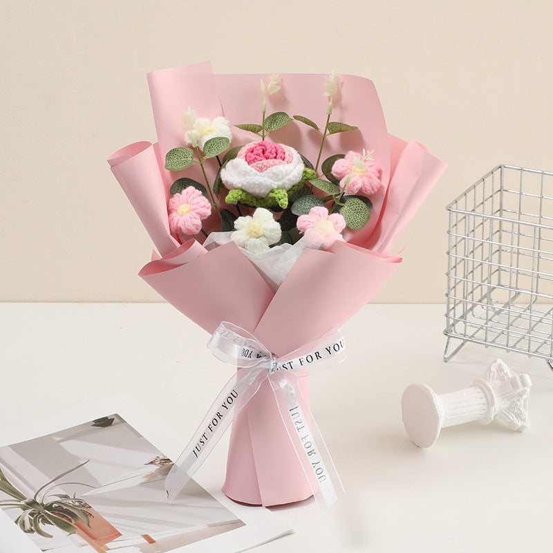 💕Mother's Day Special Sale 50% OFF!💕Handmade Delicate Crochet Flower Bouquet💐