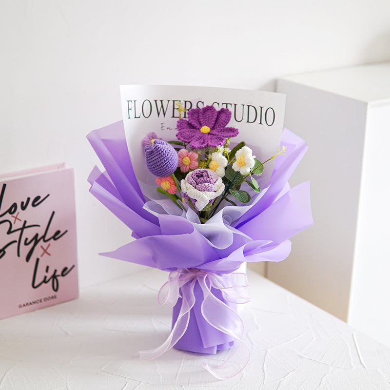 💕Mother's Day Special Sale 50% OFF!💕Handmade Delicate Crochet Flower Bouquet💐