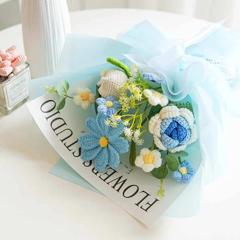 💕Mother's Day Special Sale 50% OFF!💕Handmade Delicate Crochet Flower Bouquet💐