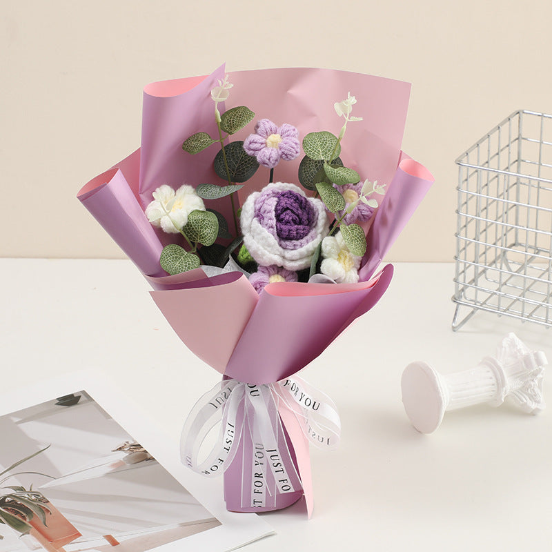 💕Mother's Day Special Sale 50% OFF!💕Handmade Delicate Crochet Flower Bouquet💐