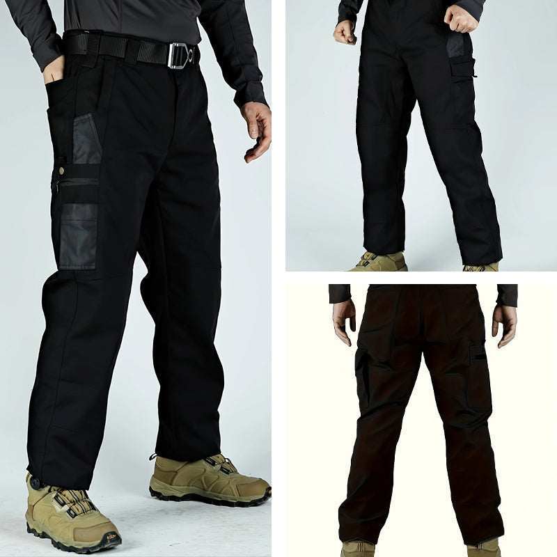 🔥 Men’s Tactical Cargo Trousers with Multiple Pockets for Hiking and Outdoor Use