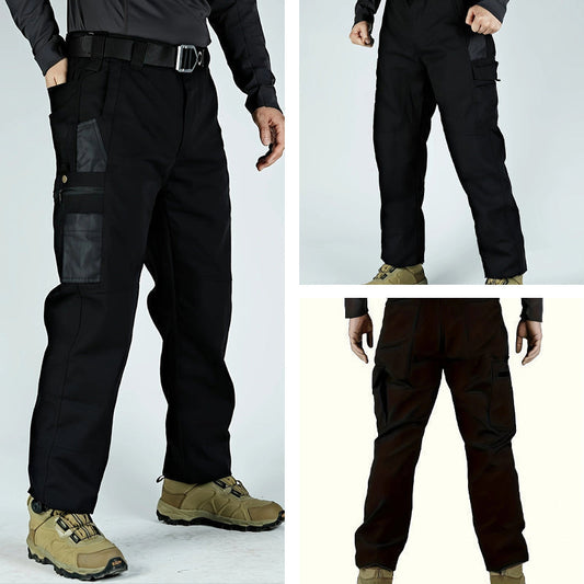 🔥 Men’s Tactical Cargo Trousers with Multiple Pockets for Hiking and Outdoor Use