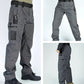 🔥 Men’s Tactical Cargo Trousers with Multiple Pockets for Hiking and Outdoor Use