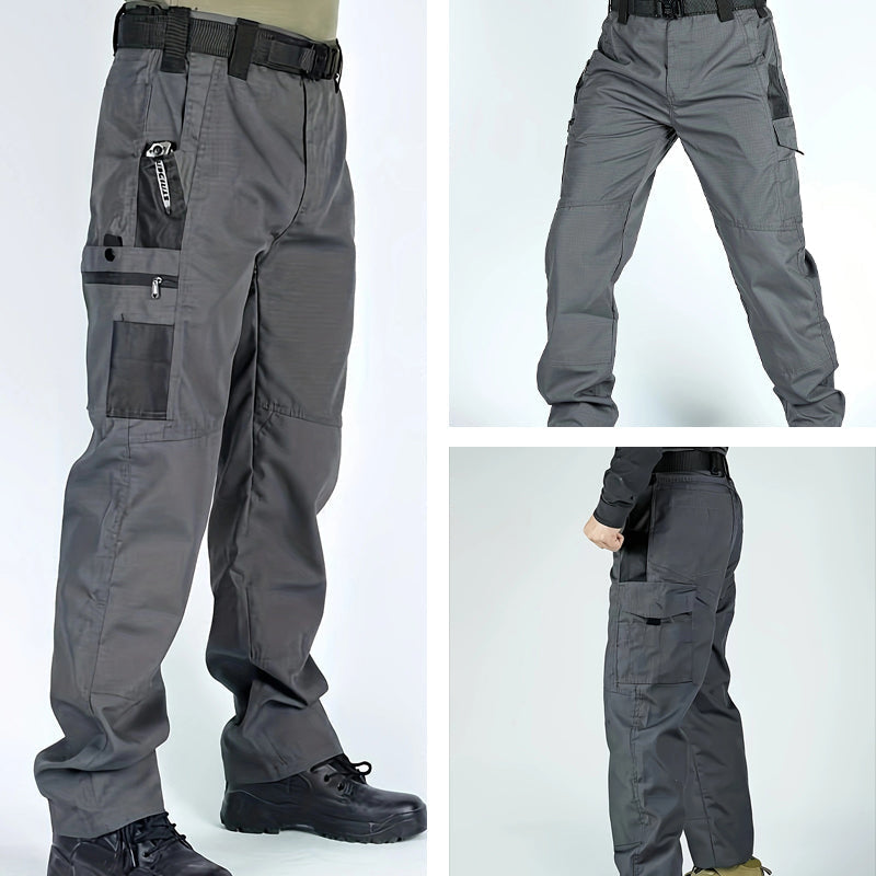 🔥 Men’s Tactical Cargo Trousers with Multiple Pockets for Hiking and Outdoor Use