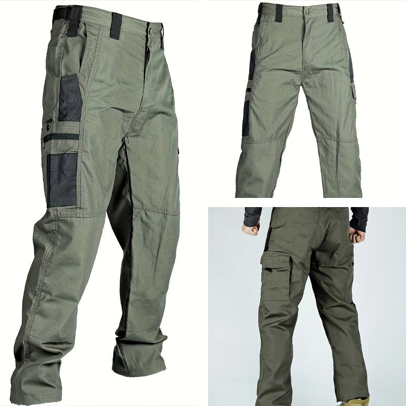 🔥 Men’s Tactical Cargo Trousers with Multiple Pockets for Hiking and Outdoor Use