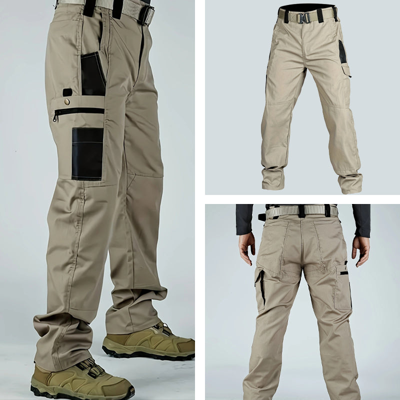 🔥 Men’s Tactical Cargo Trousers with Multiple Pockets for Hiking and Outdoor Use