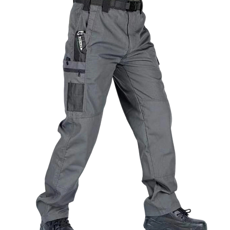 🔥 Men’s Tactical Cargo Trousers with Multiple Pockets for Hiking and Outdoor Use