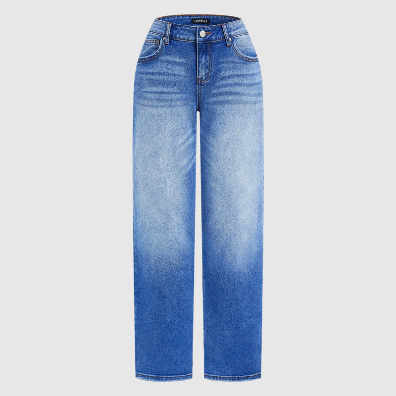 Effortless Chic Relaxed Fit Wide-Leg Jeans