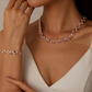 💎 50% OFF NOW! ✨ Adjustable Rhinestone Leaf Link Necklace & Bracelet Set – Elegant Design, Sparkling Crystals & Perfect Gift 🍃