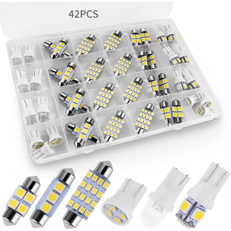 🌞💡42-piece super bright LED car interior lighting set - plug & play upgrade for your car