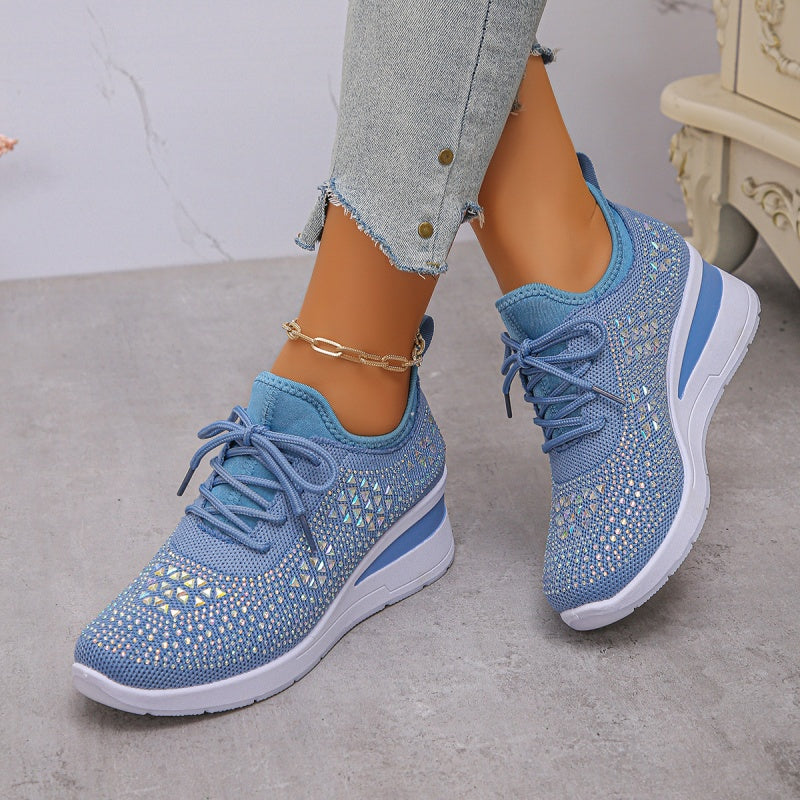🎁New arrival 50% OFF💥Rhinestones-Embellished Breathable Mesh Sneakers