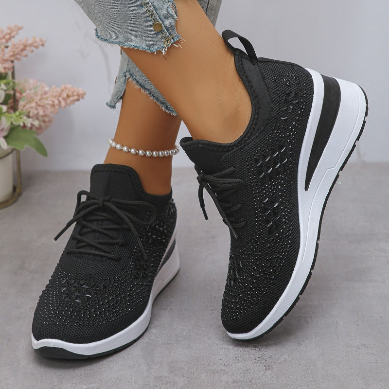 🎁New arrival 50% OFF💥Rhinestones-Embellished Breathable Mesh Sneakers