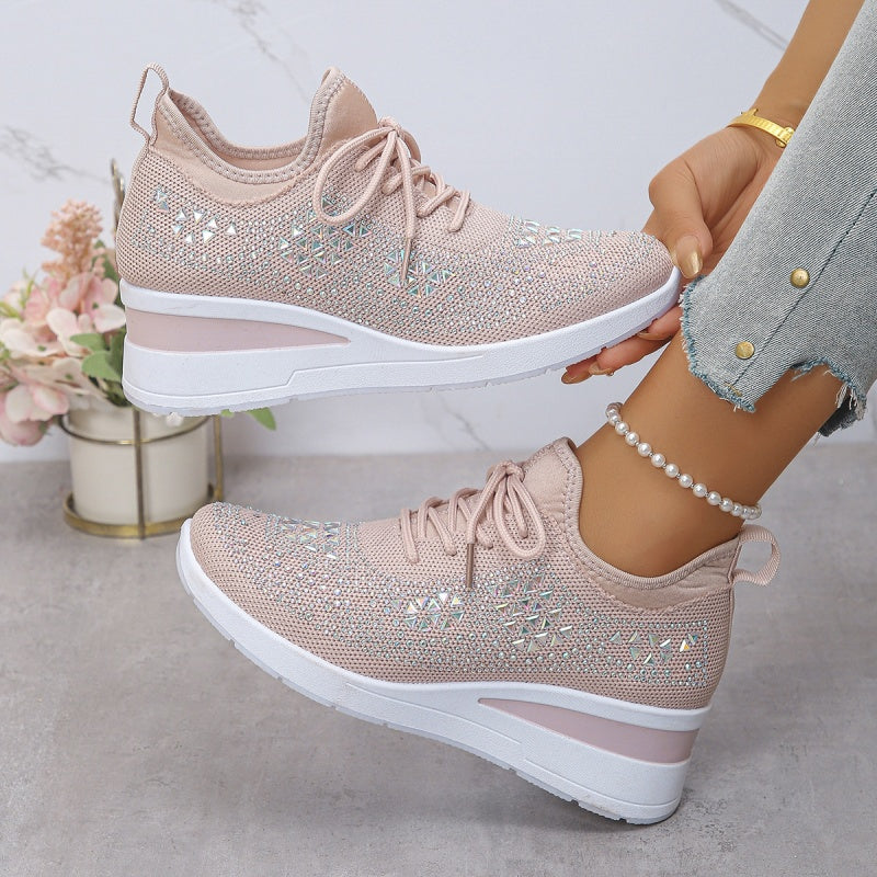 🎁New arrival 50% OFF💥Rhinestones-Embellished Breathable Mesh Sneakers