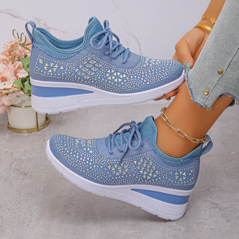 🎁New arrival 50% OFF💥Rhinestones-Embellished Breathable Mesh Sneakers
