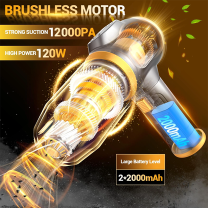 ⏰ 50% OFF – Limited Time 🔋💨 Cordless 4-in-1 Handheld Vacuum – Powerful Suction for Car & Home! | Lightweight, Compact & Ready to Go 🚗🏠