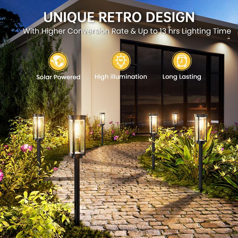 🎉BUY MORE GET MORE FREE🎁Solar Pathway Lights Outdoor