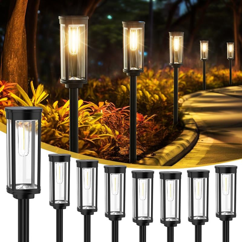 🎉BUY MORE GET MORE FREE🎁Solar Pathway Lights Outdoor