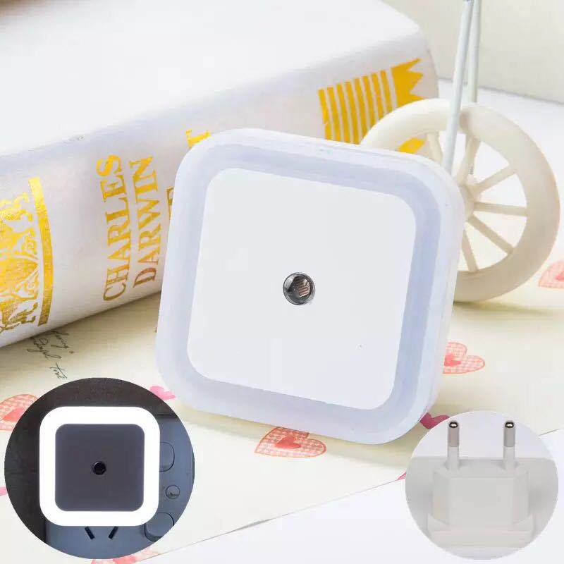 🌙 Plug-in LED Night Light – Dusk-to-Dawn Sensor & Warm White Glow 🏠