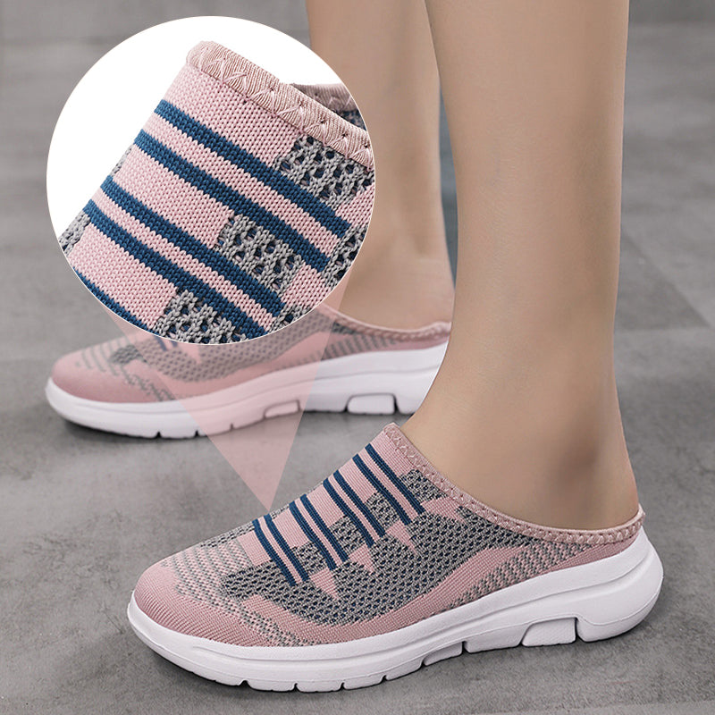 🩴 50% OFF NOW! 🔥 Comfortable & Breathable Closed-Toe Slide Slippers – Memory Foam, Non-Slip Sole & Indoor/Outdoor Use 🏠