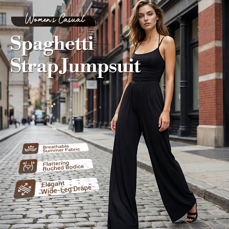 🔥2026 NEW SALES - 49% OFF🔥Women's Casual Spaghetti Strap Jumpsuit