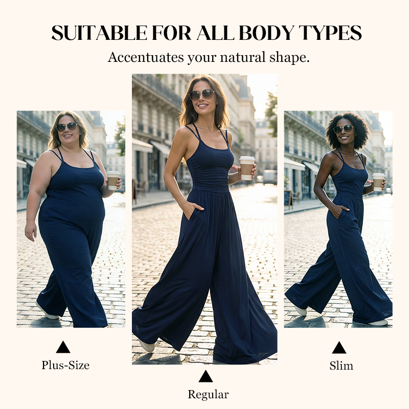 🔥2026 NEW SALES - 49% OFF🔥Women's Casual Spaghetti Strap Jumpsuit