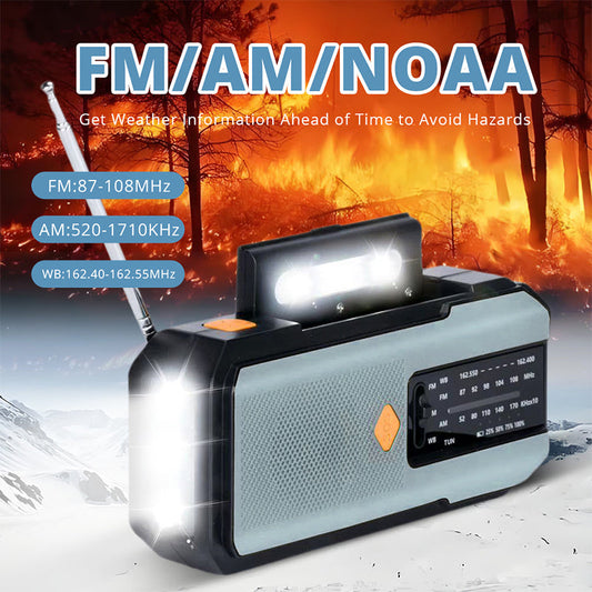 🔥Limited Time Promotion 49% OFF🔥Solar Hand-Crank Emergency Weather Radio