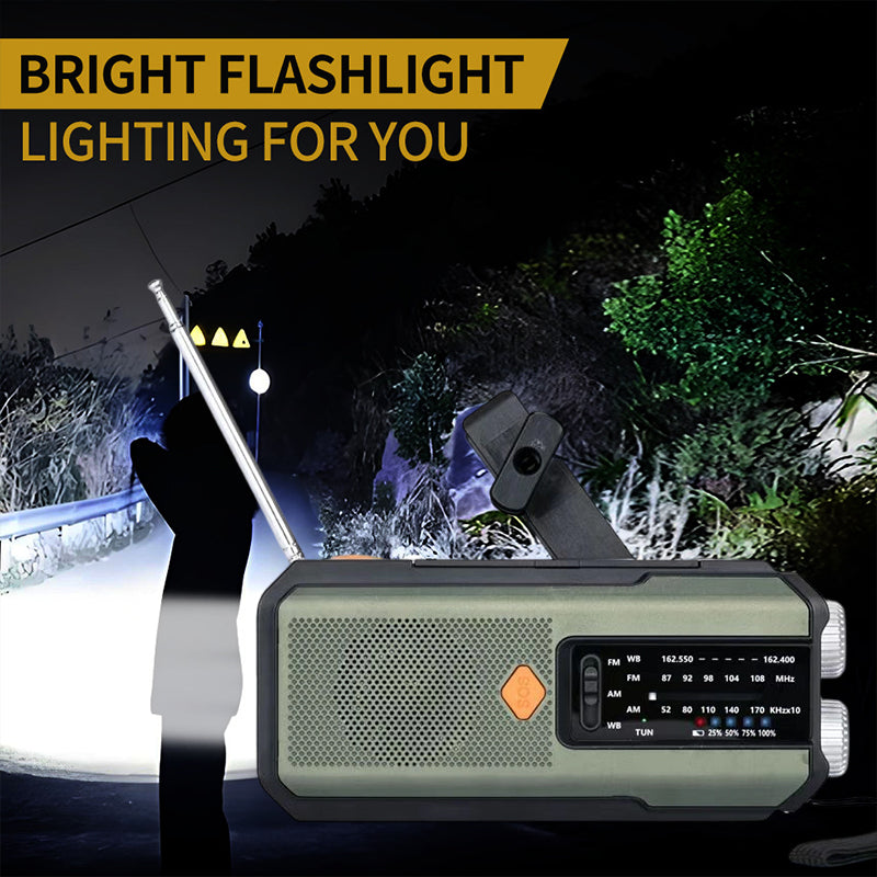 🔥Limited Time Promotion 49% OFF🔥Solar Hand-Crank Emergency Weather Radio