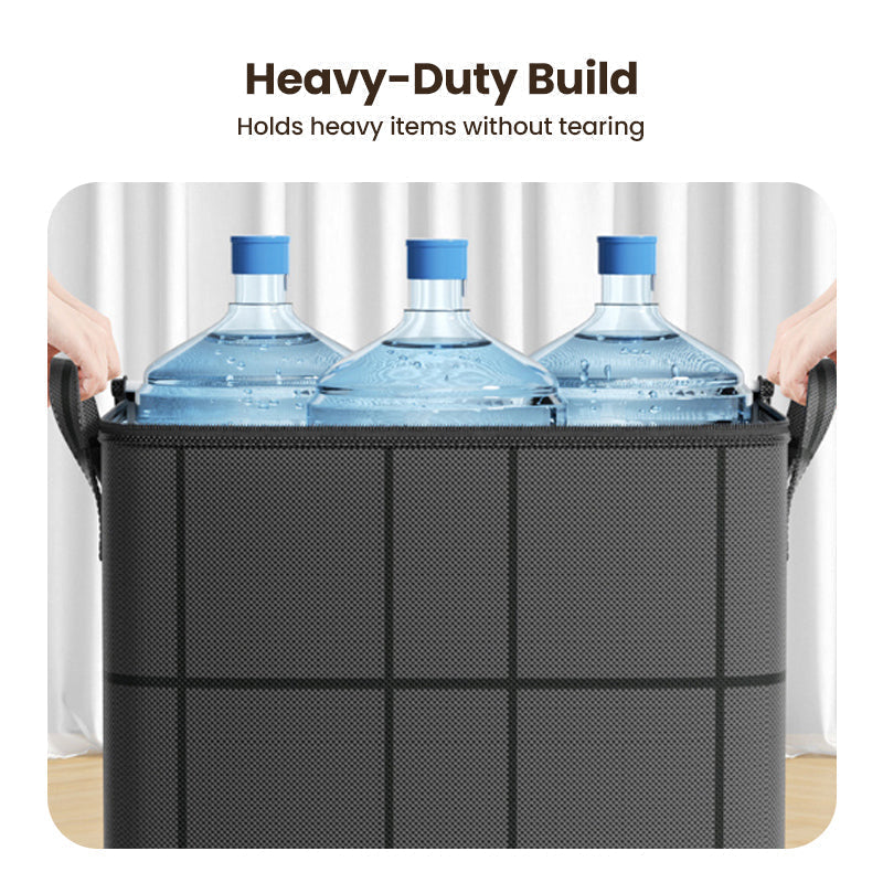 📦🏡50% OFF NOW! Heavy-Duty Bedding Organizer Bag – Dust-Proof Non-Woven Storage Bin with Reinforced Handles, Large Capacity for Comforters, Blankets & Clothes