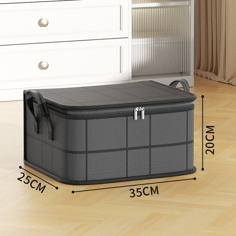 📦🏡50% OFF NOW! Heavy-Duty Bedding Organizer Bag – Dust-Proof Non-Woven Storage Bin with Reinforced Handles, Large Capacity for Comforters, Blankets & Clothes