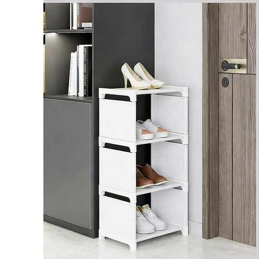 👠 50% OFF NOW! 🚪 Vertical Shoe Rack for Entryway – Space-Saving, Sturdy Metal Frame & Easy Assembly 👟
