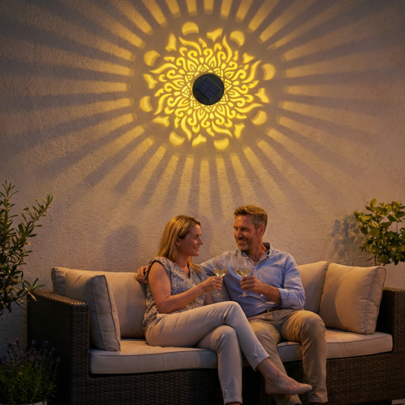 ⏳Limited-time 50% off⏰Solar-Powered Mandala Projector Light🏡💡