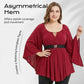 Women's Fashion Flared Sleeve Tunic Top