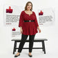 Women's Fashion Flared Sleeve Tunic Top