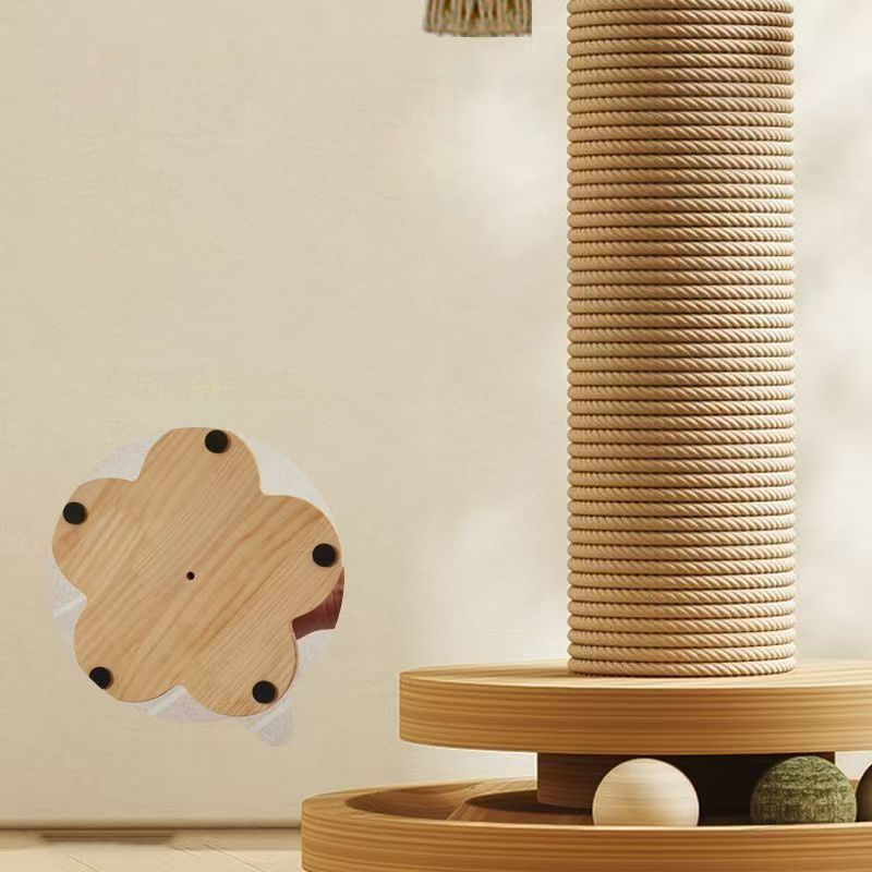 Multifunctional Cat Activity Center with Scratcher and Toys