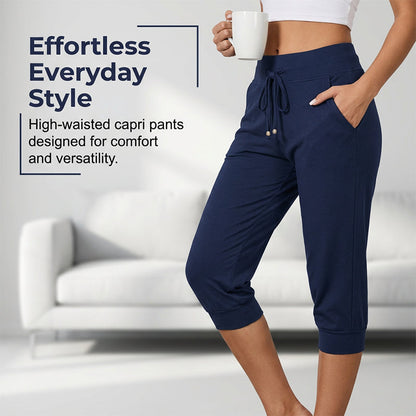 🎁New arrival 50% OFF💥Drawstring Waist Cropped Sweatpants for Lounging