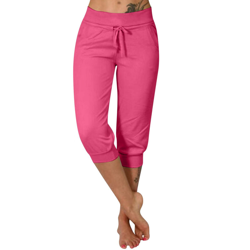 🎁New arrival 50% OFF💥Drawstring Waist Cropped Sweatpants for Lounging