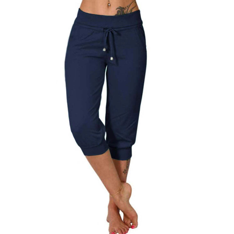 🎁New arrival 50% OFF💥Drawstring Waist Cropped Sweatpants for Lounging