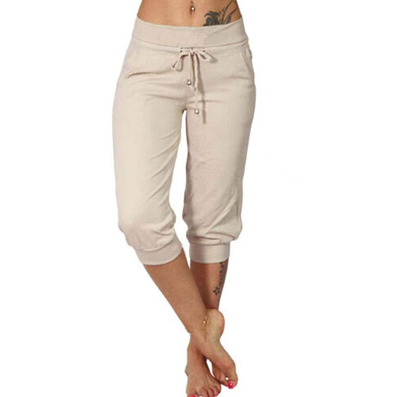 🎁New arrival 50% OFF💥Drawstring Waist Cropped Sweatpants for Lounging