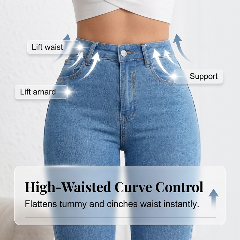 ⏰ Now only 50% off!🔥Women's High-Waist Stretch Flare Jeans